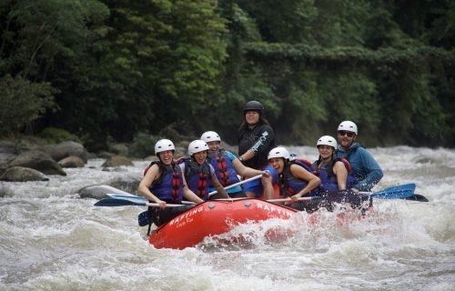 Canyoning Waterfall Rappelling and Rafting